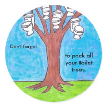 Toilet trees sticker by MsMihalov Toilet trees sticker