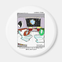 Toilets From Outer Space Funny Tees Mugs Cards Etc Refrigerator Magnets