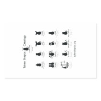 Token Skeptic Catology / Astrology Rectangular Sticker