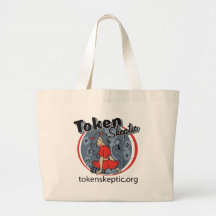 Token Skeptic Roller Derby Logo Tote Bags