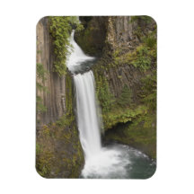 Toketee Falls in Douglas county, Oregon Rectangular Magnet
