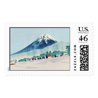 Tokuriki Tomikichiro 36 Views Of Fuji art japan Postage Stamp