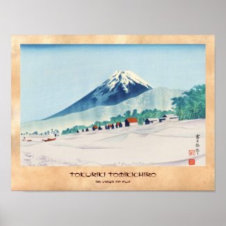 Tokuriki Tomikichiro 36 Views Of Fuji art japan Posters