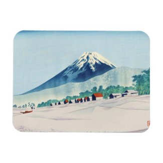 Tokuriki Tomikichiro 36 Views Of Fuji art japan Rectangle Magnets