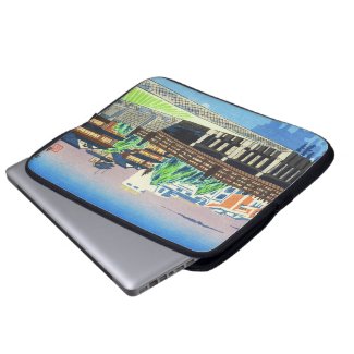 Tokuriki Tomikichiro Sanjo Bridge, Kyoto japanese Laptop Computer Sleeves