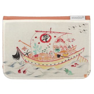 Tokuriki Tomikichiro Treasure Ship watercolor art Kindle Covers