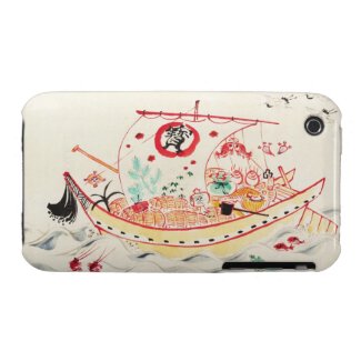 Tokuriki Tomikichiro Treasure Ship watercolor art iPhone 3 Case-Mate Cases