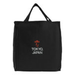 TOKYO, JAPAN BLACK TOTE CANVAS BAGS