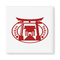 Tokyo magnets by GeographyTees Tokyo magnets
