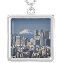 Tokyo, Shinjuku District Skyline, Mount Fuji, Pendant