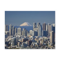 Tokyo, Shinjuku District Skyline, Mount Fuji, Postcards
