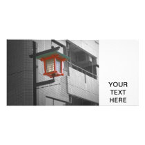 Tokyo Street light Customized Photo Card