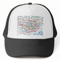 Tokyo Subway Map Baseball Cap Trucker Hat