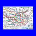 Tokyo Subway Map Postcard