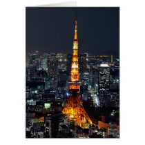 Tokyo Tower by Night Card