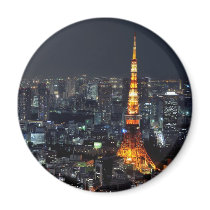 Tokyo Tower by Night Fridge Magnet
