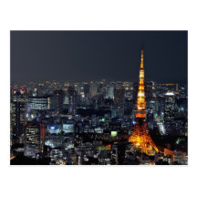Tokyo Tower by Night Post Cards