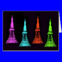 Tokyo Tower Collage cards