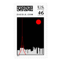 Tokyo Tower Postage Stamps