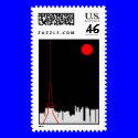 Tokyo Tower postage