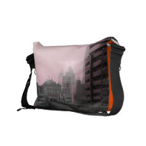 Tokyo Train tracks Messenger Bags