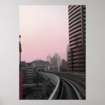 Tokyo Train Tracks Posters