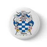 Toledo Family Crest Pinback Button