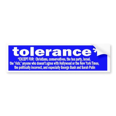 tolerance bumper sticker