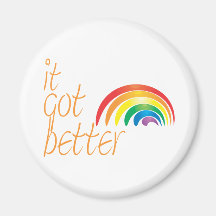 Tolerance Gay Pride Rainbow Fridge Magnet