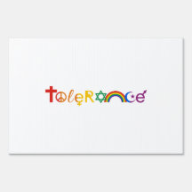 TOLERANCE PRIDE -.png Yard Signs