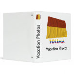Tolima Waving Flag with Name Vinyl Binder