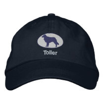 Toller Embroidered Hat (Blue) embroidered hats by MenagerieMayhem Toller Embroidered Hat (Blue) embroidered hats