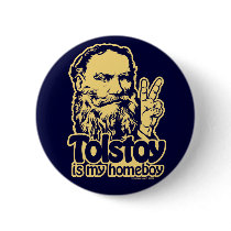Tolstoy Is My Homeboy Button