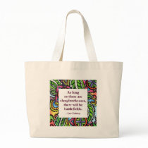 Tolstoy Quote Canvas Bags