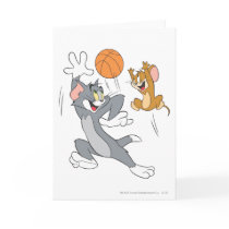 Tom and Jerry Basketball 1 Greeting Cards