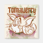 Tom and Jerry Brown and Green Magnets