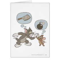 Tom and Jerry Evil Thoughts Card