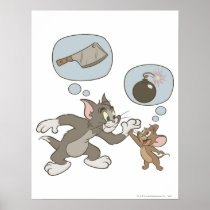 Tom and Jerry Evil Thoughts Posters