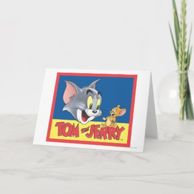 Tom And Jerry Logo Shaded Card
