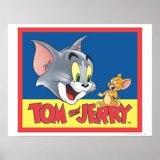 Tom And Jerry Logo Shaded print