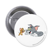 Tom and Jerry Make Faces Pin