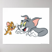 Tom and Jerry Make Faces Print