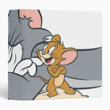 Tom and Jerry On Pillow 3 Ring Binder