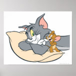 Tom and Jerry On Pillow Poster