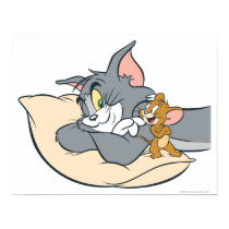 Tom and Jerry On Pillow Poster