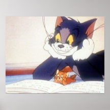 Tom And Jerry Read a Book Print