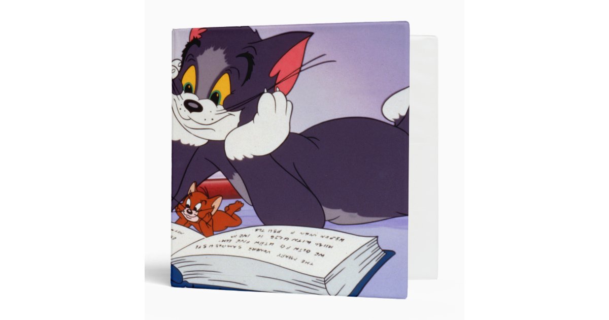 Tom And Jerry Reading Book Autographed Binder Zazzle