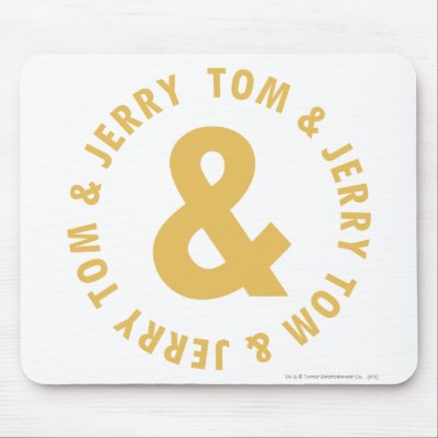 Tom and Jerry Round Logo 4 Mouse Pads by TOMANDJERRY Tom and Jerry