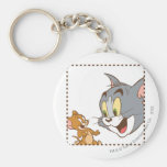 Tom and Jerry Stamp Keychains