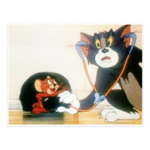 Tom And Jerry Stethescope Postcard